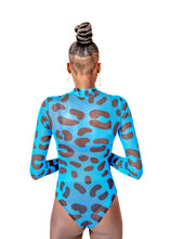 Load image into Gallery viewer, Kim Bodysuit - Blue Leopard
