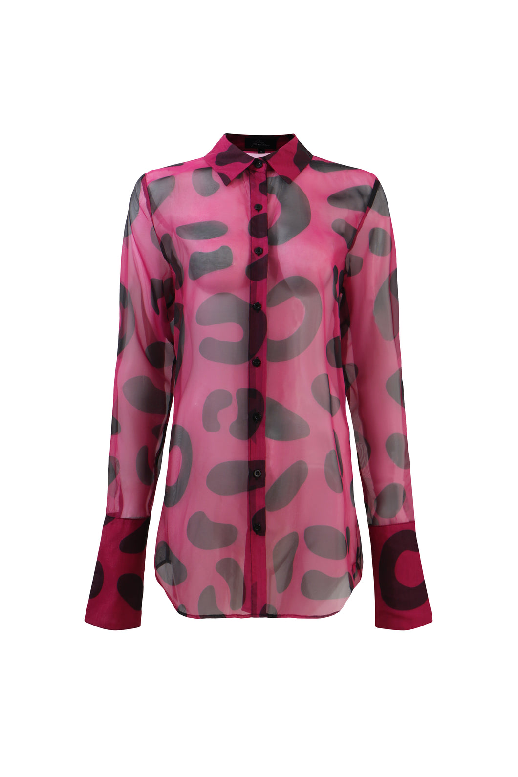 Latisha Button Up - Pink Leopard