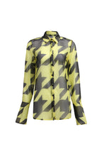 Load image into Gallery viewer, LATISHA BUTTON UP - HOUNDSTOOTH PRINT
