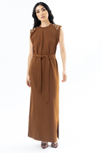 Load image into Gallery viewer, TERESA MAXI DRESS - BROWN
