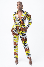 Load image into Gallery viewer, STACY SEQUIN PANT- CAMO PRINT
