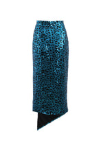 Load image into Gallery viewer, Cavi Skirt - Blue Leopard
